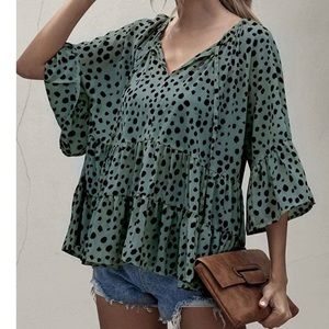 Spotted blouse